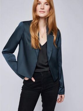 Women's Gentle Fawn Natalie Satin Blazer - Deep Teal